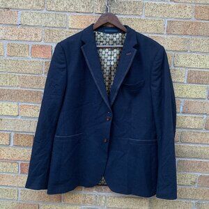 Ted Baker London Jacket Blazer Size 6 Blue